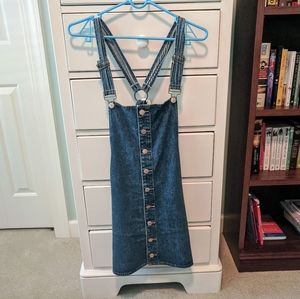 Forever21 denim overall dress